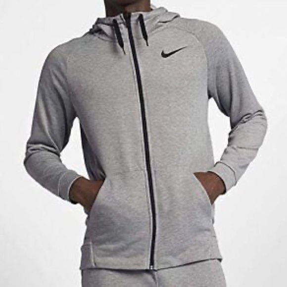Nike Dri-FIT Men's Big & Tall Full-Zip Training Hoodie Gray 860465 063 2XL - Picture 13 of 13